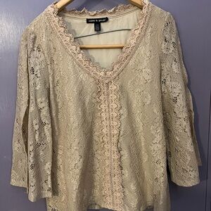 Women's Lace Top - Cream